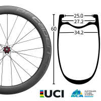 35% Off 65mm 1440g 30.8mm Wide Tubeless Able Carbon Wheel Set & Free Shipping Worldwide